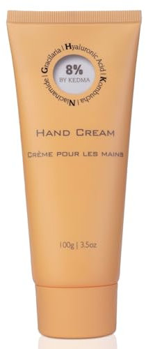 8% - Crema Mani Idratante e Riparatrice con Acido Ialuronico - Kombucha e Niacinamide - Tutti i tipi di pelle - Senza parabeni, solfati - 100g
