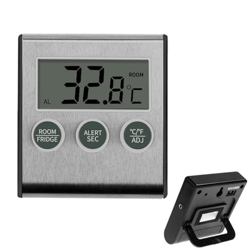 Gasa De Temperatura Del Refrigerador - Monitoreo De La Temperatura Del Congelador, Pantalla Digital Sensor De Congelador | Termostato De Refrigerador Confiable, Control De Temperatu