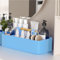 HQahnekmeStapelbare Schreibtisch Küchen Organizer Badezimmer Organizer mit Griff Kunststoffe Küchenschrank Organizer für Badezimmer/Küchen/Wohnzimmer,etc (Blau)