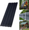 ENNJING 12x Trapezblech-Wellblechplatten für Dach,115x45 cm = 6 m²,Verzinkt 0,25 mm,Rostresistent & Wetterfest Profilblech, Dachblech, Wellblech für Gerätehaus Carport Gartenhaus Gartenlaube,Schwarz