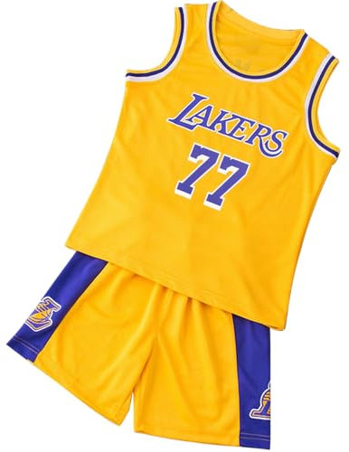 TenhCreek Basketball Trikot Kinder, 2 Stück Basketball Trikot Kinder, Basketball Trikot füR Jungs-Weste und Short 2-Teilige, Basketball Kleidung Kinder Geschenke füR Jungen im Alter Von 4-14 Jahren