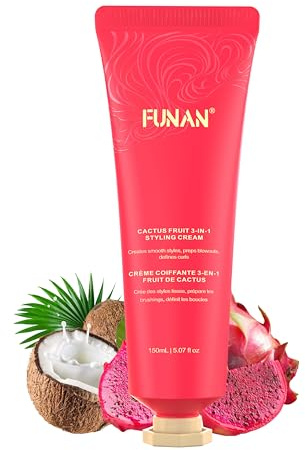 Cactus Fruit 3-In-1 Styling Cream - Hair Serum, Makes Soft and Nourishes Weightless, Reduces Tangles and Static Charging, for All Hair Types, 150ml