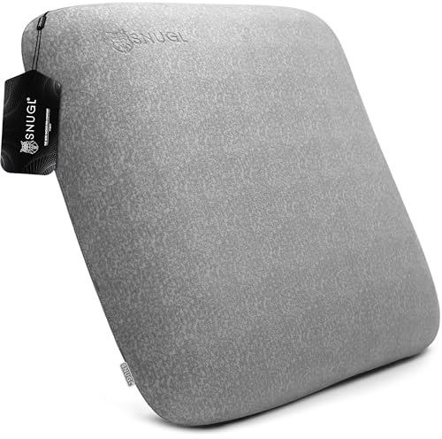 SNUGL Memory Foam Sofa Cushion with Shape Retention – Hypoallergenic Velvet, Supportive Visco-Elastic Foam, Removable & Washable Cover, Perfect for Home Decor and Sofa Furniture (Cloud Grey)