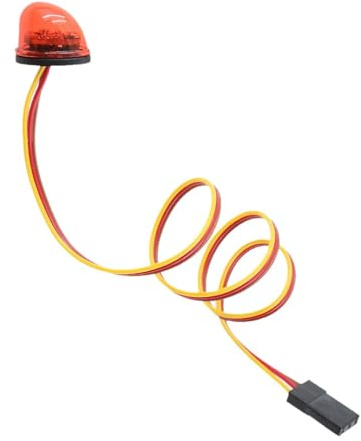 LED-Lampe Rundumleuchte für Fahrzeuge im Maßstab 1:10 Crawler, Rot