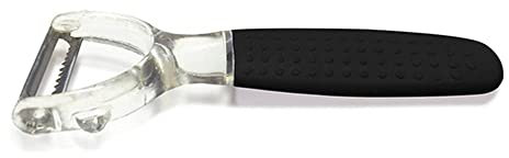 Nerthus FIH 091 Y Peeler. Peeler with double blade for right or left handed. Soft touch handle