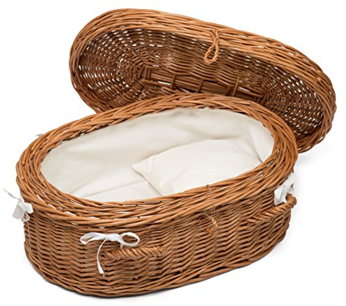 Prestige Wicker Luxury Willow Pet Coffin, 40 cm