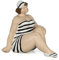 Moritz Dekofigur Figur Frau Badenanzug Dame Rubensdame Schwimmbad Wellness H 19,6 cm