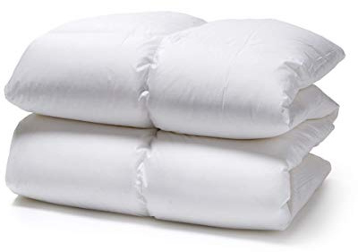 White Cloudz - Daunendecke Aspen - 100% Gänsedaunen, Klasse 1 - antiallergisch für Allergiker Bettdecke - Waschbar 60° (Wärmeklasse 4 - Extra Warm, 135 x 200 cm)