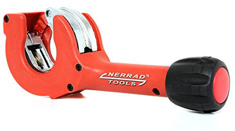 nerrad Tools nt4028 Verstellbarer Ratsche Action kupfer/Inox Tube Cutter, rot/schwarz, 8–28 mm