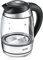 TZS First Austria Edelstahl Glaswasserkocher 1,8L, 2200W, Temperatureinstellung 40 Grad, Wasserkocher, Farbwechsel, LED Beleuchtung-Farbe je nach Temperaturwahl, schwarz