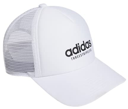 adidas Damen Core Trucker Cap Mütze, weiß/weiß, Einheitsgröße