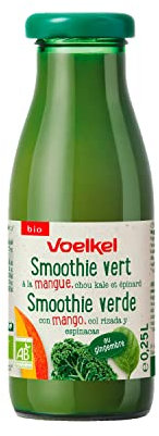 Smoothie Verde de Mango, Kale y Espinacas Bio Voelkel, 250ml