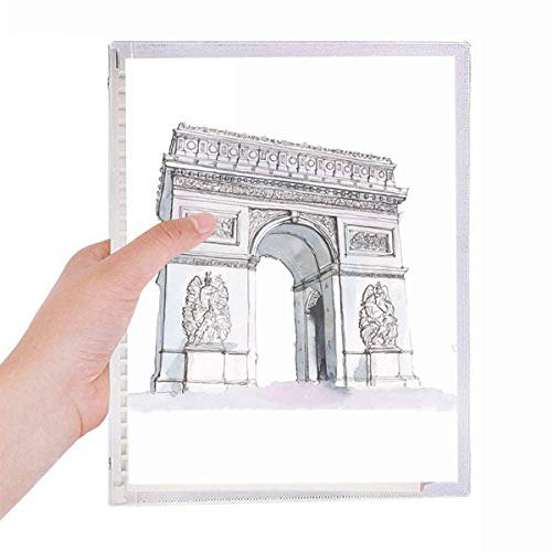 Arc De Triomph in Paris France Notebook Loose-leaf Spiral Refillable Journal