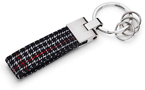 Volkswagen Porte-clés GTI 5HV087010A - en métal - Tissu - Noir/Blanc/Rouge/argenté - 100 x 31 mm