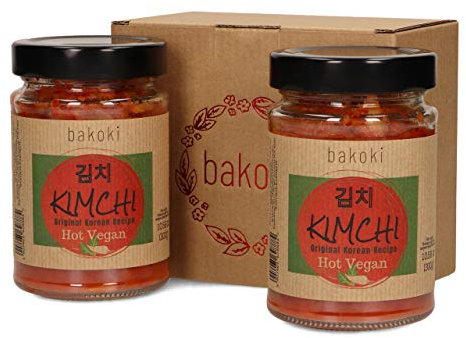 Bakoki® Premium KIMCHI Hot VEGAN Originales koreanisches Rezept (2 x 300g)