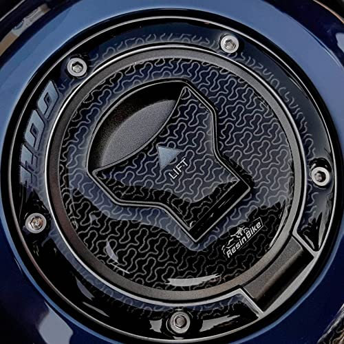 Resin Bike Aufkleber für Motorrad Kompatibel mit Honda CRF 1100 L Africa Twin Adventure Sports 2021. Tankdeckelschutz vor Stößen und Kratzern. 3D-Harzklebstoff - Stickers - Made in Italy