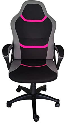 HTI living Schreibtischstuhl Marcel Drehstuhl höhenverstellbar mit Armlehnen Pink