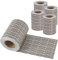 [en.casa] Set de 4 Rollos de Lámina para Valla de Privacidad Cinta Protección Material Resistente PVC 19 cm x 140 m / 26,6 m² Gris - Efecto Rattan