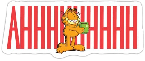 Garfield Kaffee Ahhh Sticker Aufkleber