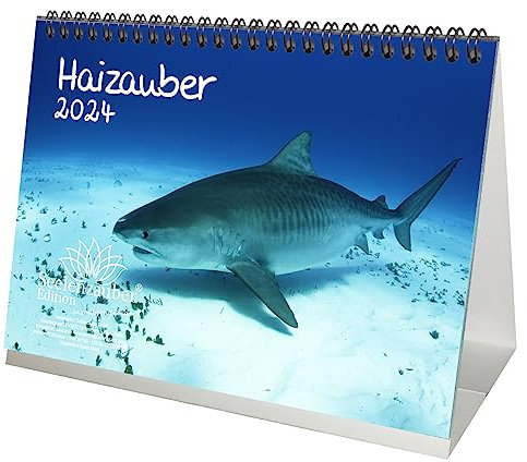 Haizauber DIN A5 Tischkalender für 2024 Hai - Seelenzauber
