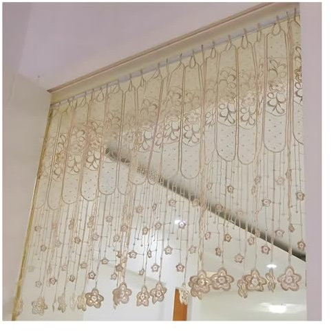 Hohle Stickerei Bistrogardine, Vintage Shabby Chic Häkelnspitze Vorhänge, Landhausstil Küchengardine