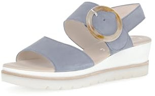 Gabor Damen Keilsandalen, Frauen Sandalen,Keilsandaletten,Wedge-Heel,bequem,flach,Sommerschuhe,Freizeitschuhe,offene Schuhe,Nautic,43 EU / 9 UK