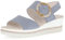 Gabor Damen Keilsandalen, Frauen Sandalen,Keilsandaletten,Wedge-Heel,bequem,flach,Sommerschuhe,Freizeitschuhe,offene Schuhe,Nautic,43 EU / 9 UK