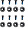 SPORTARC Snowboard Bindeschrauben Set, Snowboard Feste Schraube Ski Zubehör, Bindescheibe M6 Snowboard Befestigungsschrauben & Bindeschrauben
