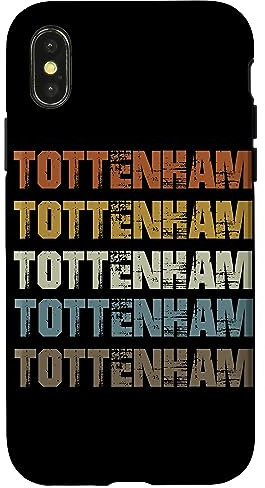 Retro Vintage Tottenham London Case for iPhone X/XS