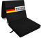Klappmatratze, Gästematratze, 3-Teilige Schaumstoff Faltmatratze, Klappbar Sitzblock, Faltbare Reisebett Matratze, Waschbar Bezug (Schwarz, L195xW80xH10cm)