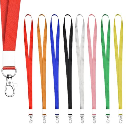 VAEIORP 8 pcs Cordini cordini colorati per badge e chiavi