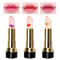 3 StüCk Kristall Blumengelee Lippenstift Set, Farbwechselnder mit Temperaturwechsel, 24 Stunden Halt NatüRlich Pflegend Lipgloss MäDchen