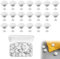 LUBOXIN Bettdeckenhalter 20 Stück Bettdecken Clips mit Aufbewahrungsbox rutschfeste Bettlaken Klammern Bettdeckenbezug Klammer Quilt Fixer Duvet Cover Clips für Decke, Bettlaken, Steppbett