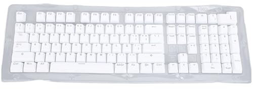 ciciglow Spanish Keyboard Keycaps, 108 Keys Mechanical Keyboard Keycaps for 61 64 68 84 87 96 98 100 104 108 Keys Keyboards (White)