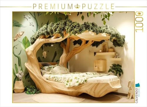 Puzzle · EIN Motiv aus dem Kalender Wohnträume aus Holz | In der Baumkrone träumen: Ein sicheres Nest für süße Träume und… · 1000 Teile · Lege-Größe 64 × 48 cm · CALVENDO Puzzle