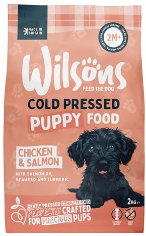 Wilsons - Cold Pressed Dog Food - Premium Complete Dry Meal with Natural, Hypoallergenic, Grain Free Ingredients, Suitable for Puppies 2 Months + (Puppy) (2kg)