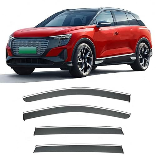 JWJVG Deflectores de Viento de Ventana Lateral para Audi Q5 E-Tron MK1 2022+,Antilluvia Visera para Parasoles Protectores