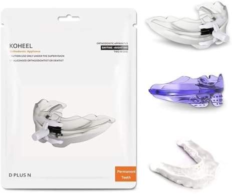 KOHEEL DN zahnspangen für Erwachsene, zahnschiene gerade zähne (1 Pack)