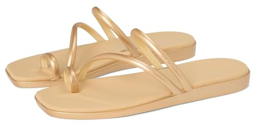 Crocs Women's Miami Toe Loop Sandal Metallic Gold 11 Medium