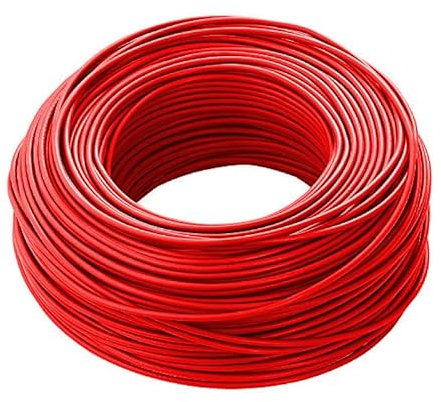 Cable eléctrico FS17, secciones 1,5/2,5/4/6 mm², unipolar, 5 metros (rojo, 1 x 1,5 mm²)