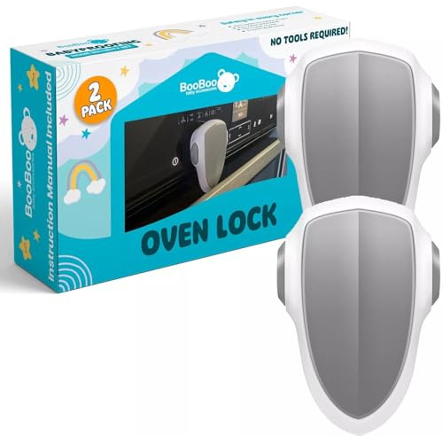Booboo Baby 2 Pack Premium Oven Door Lock for Baby Proofing