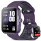 anyloop Smart Watch for Men Women,Answer/Make Calls,GPS Built-in,[1.78 AMOLED Touchscreen] Fitness Tracker Watch,Heart Rate Sleep Monitor,IP68 Waterproof,Smart Watch for Android iOS (Deep Purple)