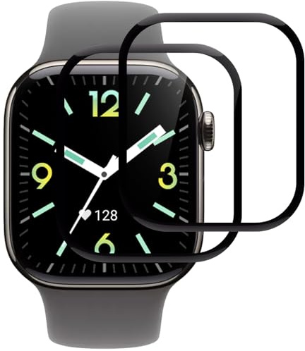 Beukei Panzer Schutz Glas für Apple watch Series 10/11 46mm, 2 Stück Glasschutzfolie[Anti-Kratzen][Sans Bulless][9H Härte] Screen Protector