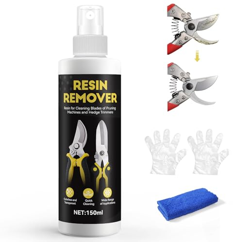 WEILAOK Harzentferner, Heckenschere Spray, Harzlöser Heckenschere, Baumharzentferner, Schnelle Auflösung, Ideal zum Entfernen von Harz von Verschiedenen Gartengeräten, 150ml