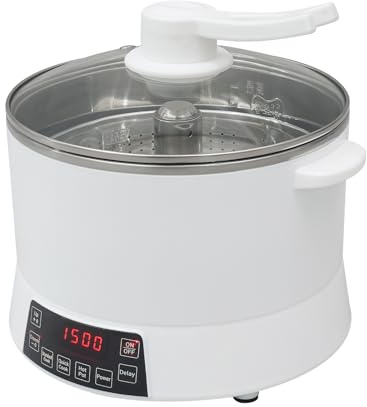 Weiß Reiskocher mit niedrigem Zuckergehalt, Low Sugar Reiskocher Rice Cooker mit Low-Sugar-Funktion, für Häuser, Wohnungen 29 * 26cm