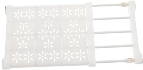 Warmhm Verstellbares Spannregal für Kleiderschrank Ausziehbarer Schrankorganizer aus Kunststoff Erweiterbarer Regalteiler für Garderobe und Spind