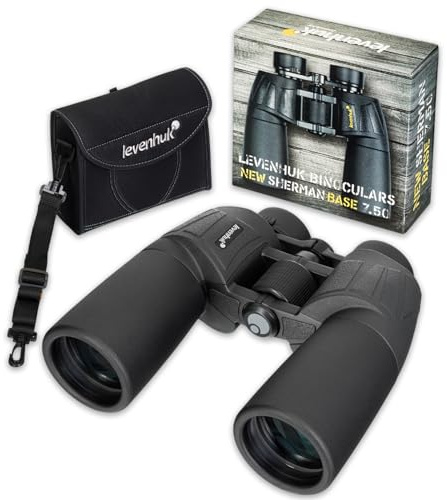 Levenhuk New Sherman Base 7x50 Fernglas für Erwachsene – Kompakt, Leicht | Professionell, Wasserdicht, mit BaK4-Prismen & FMC-Linsen, Ideal für Vogelbeobachtung, Jagd, Wandern & Konzerte