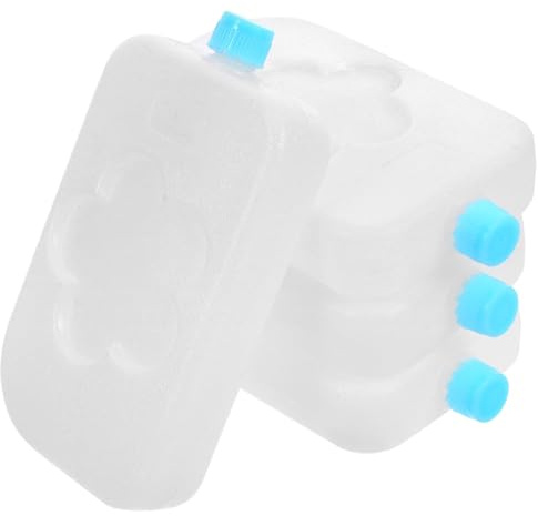GLEAVI Lot de 4 Pains de Glace Réutilisables pour Glacière, Blocs Réfrigérants Compacts Blancs de Flocon, Packs de Glace Efficaces pour Ventilateur Climatiseur et Camping,