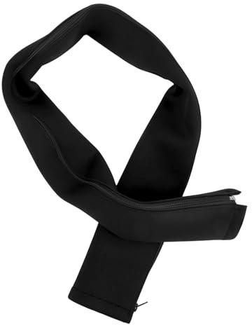 Neoprene Trolling Motor Cable Sleeve, 48in Zippered Wire Wrap Universal Boat Cable Cover Organizer Trolling Motor Wire Protection Sleeve Used for Protecting & Managing (Black)