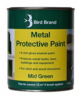 Bird Brand Mid Green Metal Protective Paint Rich Gloss Enamel Paint (5 Litre)